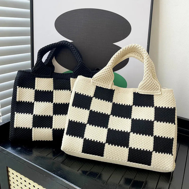 Checker Tote Bag
